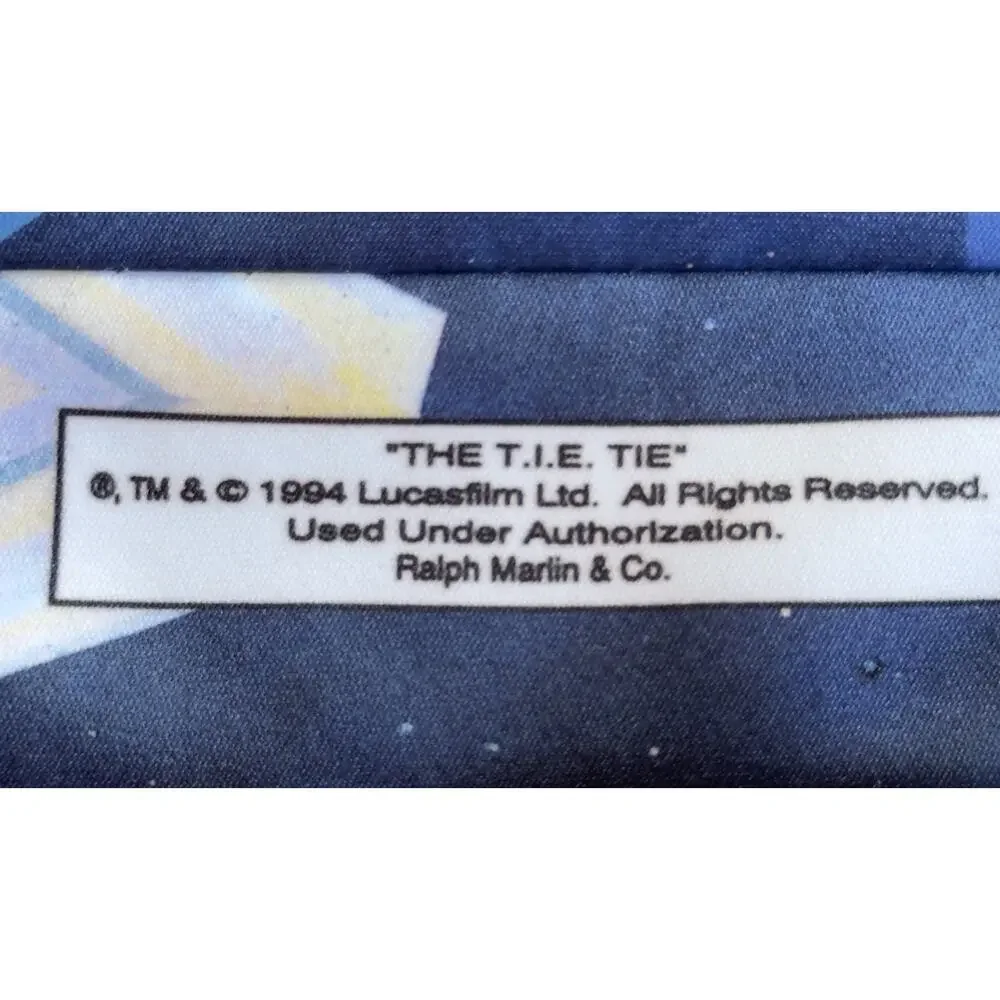 Star Wars Poster Men’s Necktie by Ralph Marlin TIE Fighter This Is The RARE ONE! - Picture 4 of 8